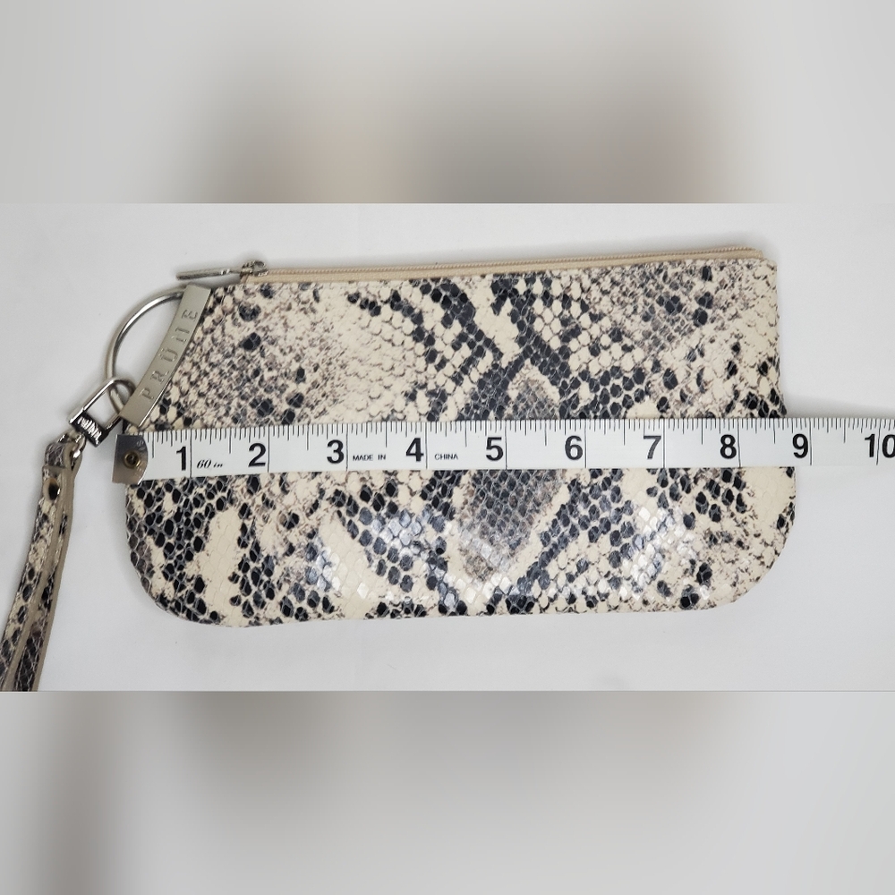 PRUNE Wristlet Real Snakeskin Sophisticated Design 9"x5"inchs Madein Argentina - Picture 11 of 11